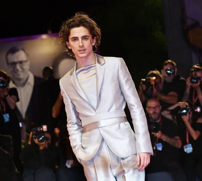 Timothée Chalamet at "The King" premiere at the 76th Venice Film Festival in 2019.